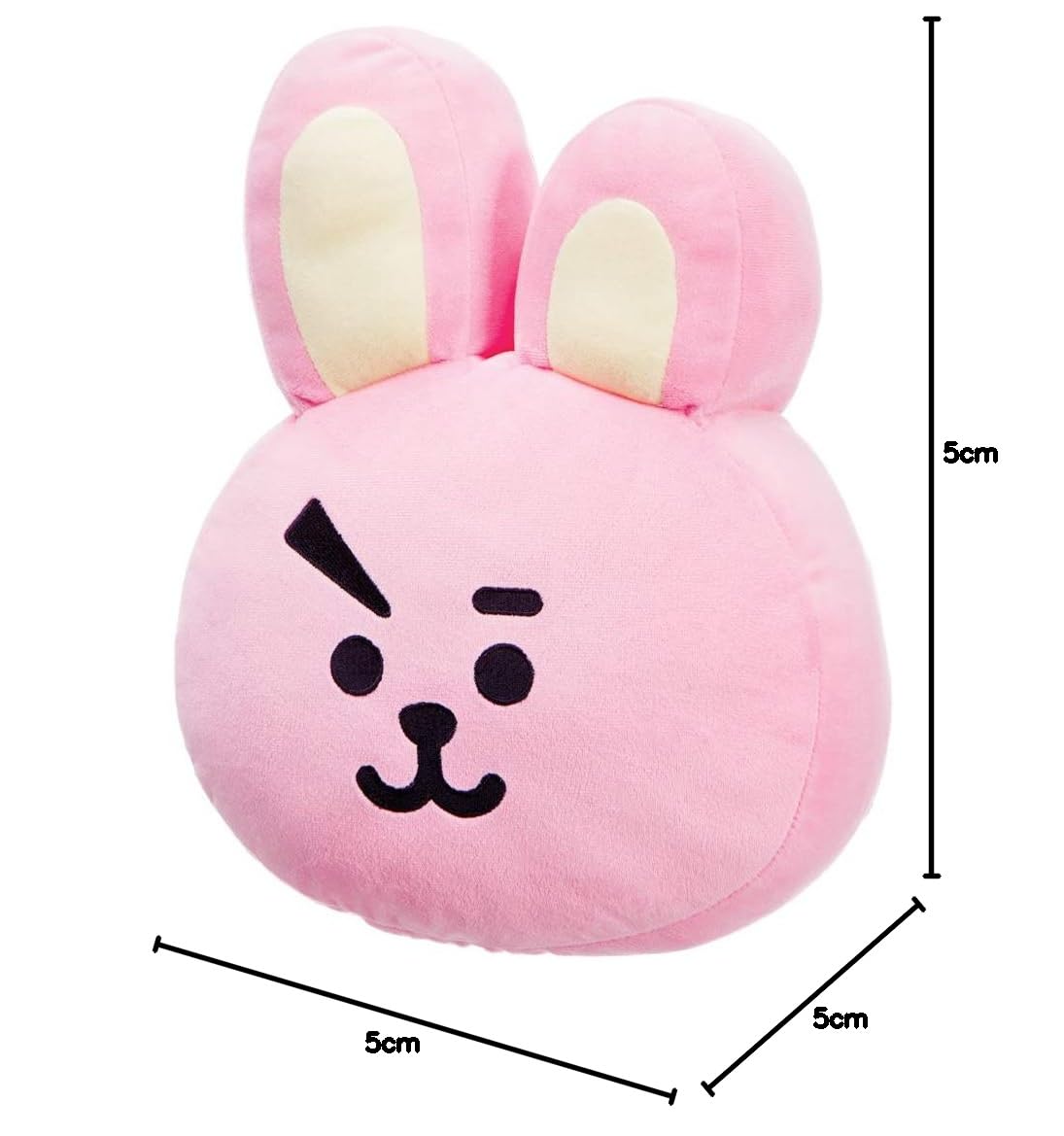 Aurora World Kissen Cooky BT21 Plüschkissen, Pink, 19 x 37