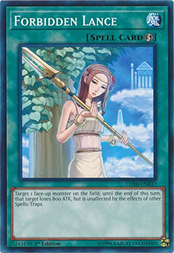 Amazon.com: Yu-Gi-Oh! - Forbidden Lance - LEHD-ENB17 - Common - 1st Edition  - Legendary Hero Decks