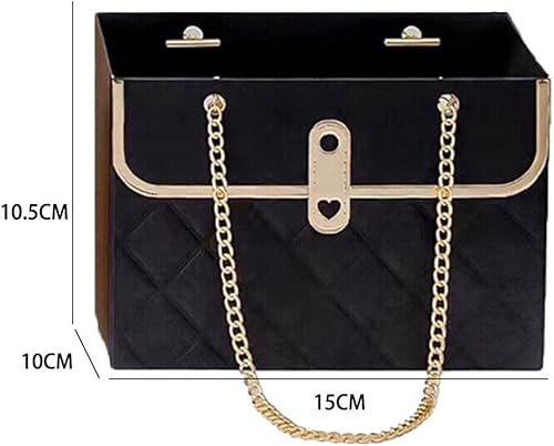 Miniatura 6 de lfjfaecx 4 cajas de papel de flores para ramos cubo de almacenamiento bolsa de floristería bolso de mano cesta de envoltura de ramo de flores caja