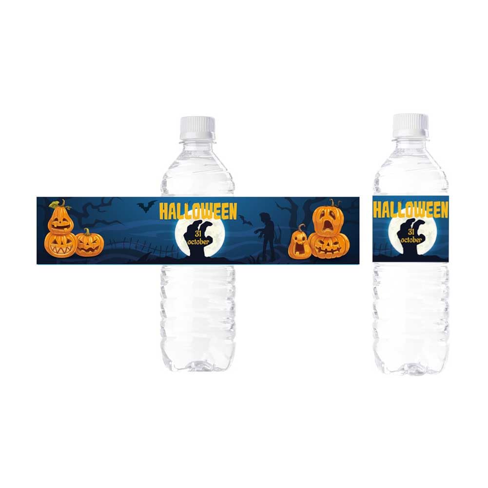 8 Etichette Adesive Per Bottiglie Di Halloween | Decorazioni Festa A Tema | Adesivi Impermeabili Per Bottiglie Di Acqua, Vino E Champagne | Perfetti Per Un Trucco O Scherzetto Da Brivido
