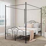 alazyhome Metal Canopy Bed Frame