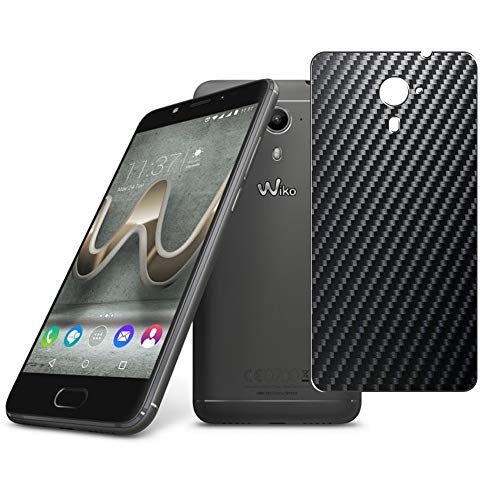ノーブランド品 VacFun Lot de 2 Film de Protection d'écran Arrière, compatible avec Wiko Ufeel fab 2016, Film Arrière en Noir Fibre de Carbone Skin...