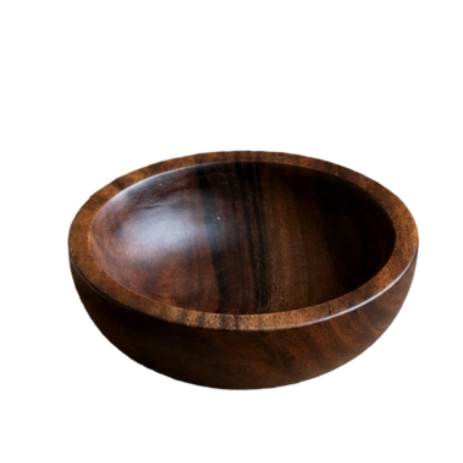 Saladier En Noyer Bois Artisanal Bol à Fruits Haute Qualité Bols pour Cuisine, Bois De Noyer, 32 8