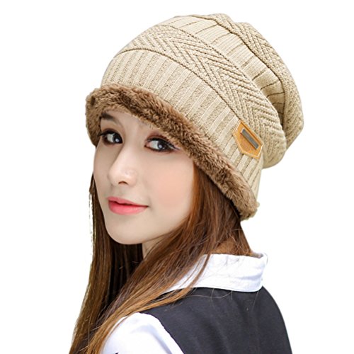 Image of Winter Beanie Scarf for Boys Girls (5-12 Years) Hats Circle Scarf Kids Slouchy Skull Cap