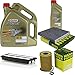 Produktbild Filter Set Inspektionspaket 6 Liter Motoröl Castrol EDGE Titanium FST 5W-30 LL MANN-FILTER Innenraumfilter Luftfilter Ölfilter