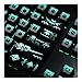 Produktbild Tastenkappen 1 Reihe von High-End-Backlit Keycaps for mechanische Tastatur Black Hole Beschichtete Keys for K70 K95 MX Wird für Alle Arten Von Mechanischen Tastaturen ( Color : For Corsair layout )