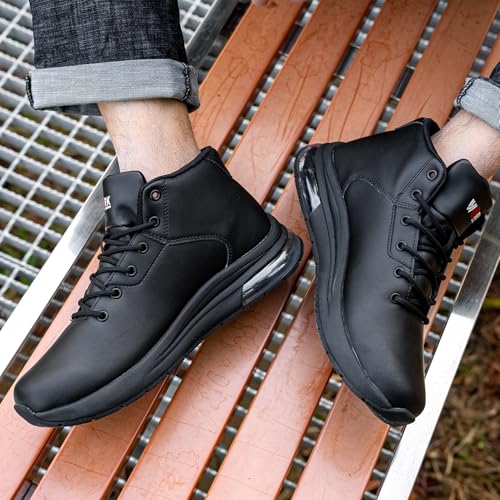 Image of LARNMERN Non Slip Work Boots for Mens Waterproof Chef Shoes