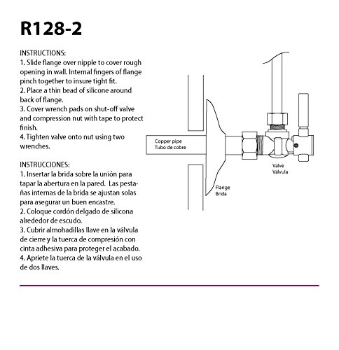 Westbrass R128-2-07 1/2 in. Copper Sure Grip Flange, Satin Nickel, 2 Pack - Image 2