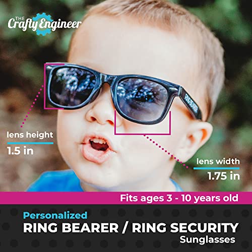The Crafty Engineer Personalized Sunglasses for Kids Ring Bearer Flower Girl3