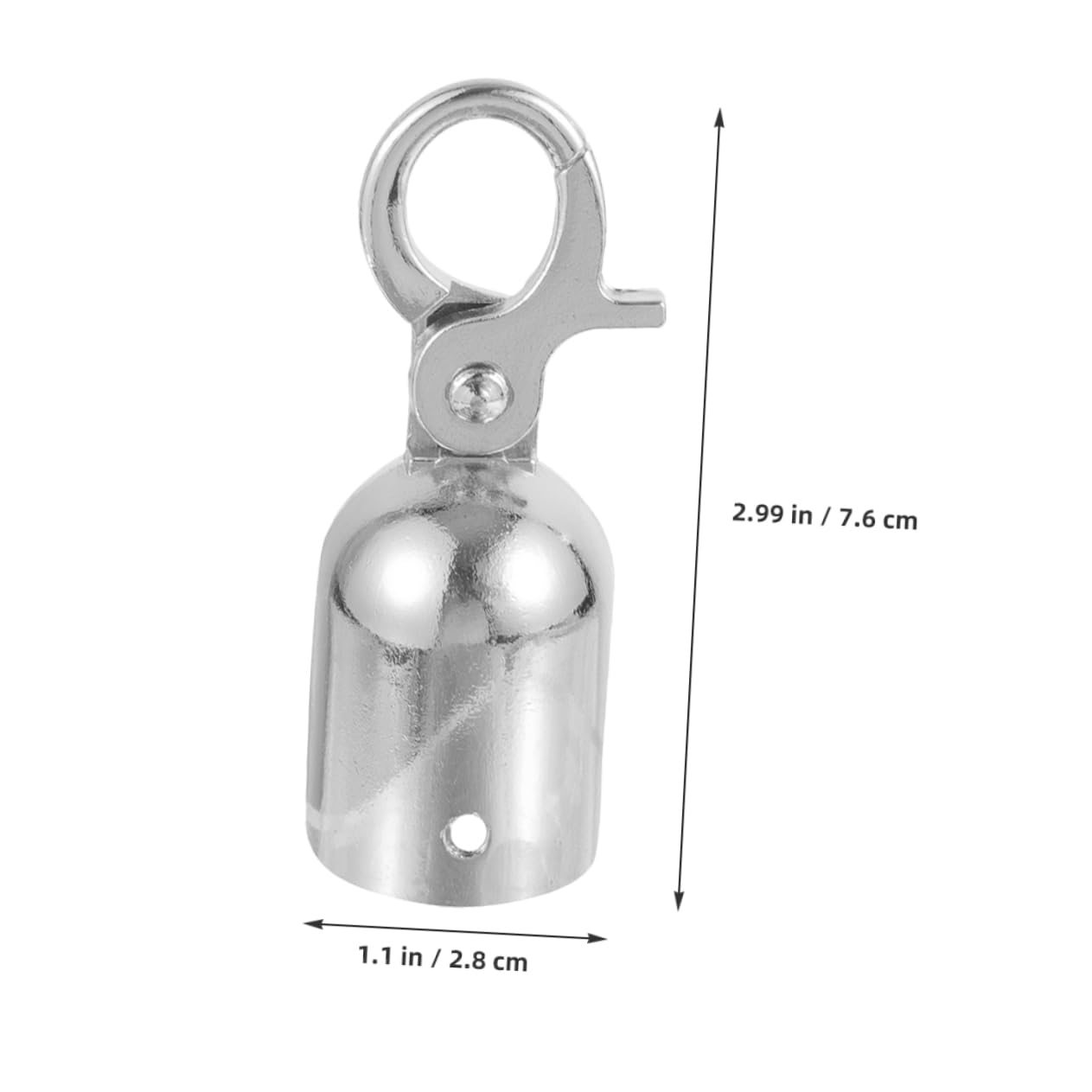 KICHOUSE Stainless Steel Rope Connectors 2pcs End Hooks for Guardrail Metal End Stopper for Lanyard