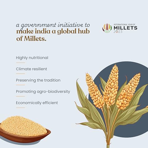 Image of Bharat Vedica Organic Kutki (Little) Millet | 100% Natural & Gluten-Free | Rich in Fibre & Protein | Vegan-Friendly | 1 kg