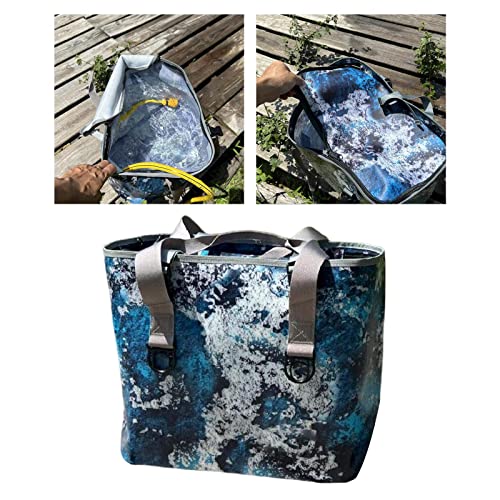 figatia Cesta de piquenique resistente à água bolsa de pesca dobrável bolsa portátil de grande capac