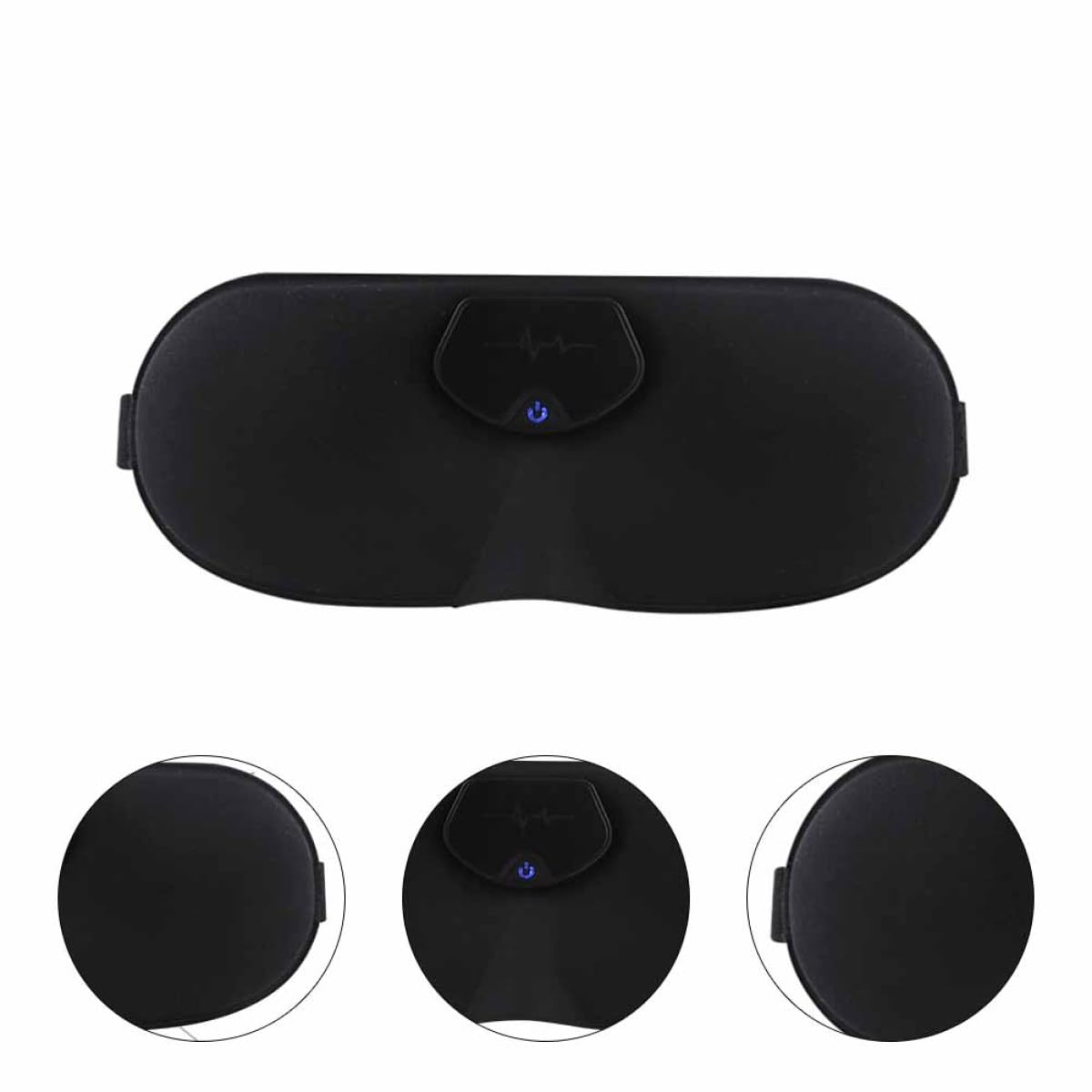 Generic Instrument de Sommeil Bandeau en Dacron Extensible Confortable Masseur de Tête Électrique sans Fil Stimulation par pour pour Adulte
