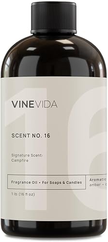 Miniatura 325 de VINEVIDA [4 onzas] Aceite de fragancia de madera de teca de caoba para fabricación de velas y fabricación de jabón, aromas de velas prémium para