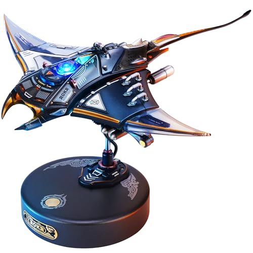 ROKR 3D Metal Puzzles for Adults, Manta Ray Mechanical, 3D Metal Model Kits for Adults to Build, Unique Electric Mechanical Toy