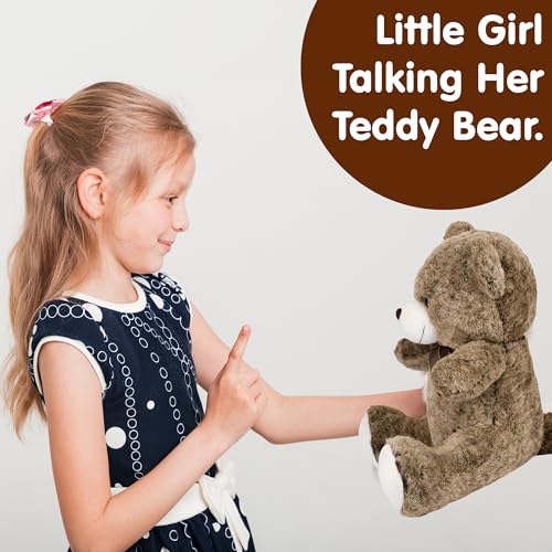 Image of Kidology Plush Toy Pillow, Reversible Bunny, Cute Rabbit Sofa Pillow, Easter Bunny Stuffed Animal Cute Rabbit Plushie Birthday Gift for Boys Girls (Medium, Teddy Bear Brown - 40cm)