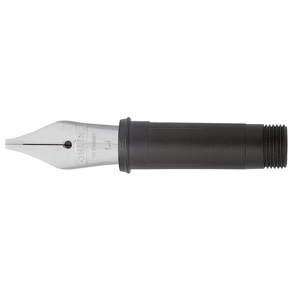 ONLINE 36083 - Set calligrafia Vision Carbon, penna stilografica con tre blocchi di calligrafia intercambiabili, 0,8/1,4/1,8 mm, convettore, due inchiostri, in scatola decorativa