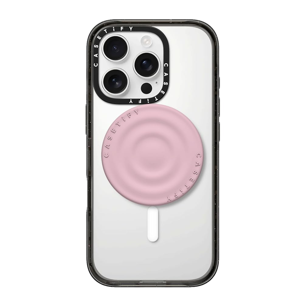 CASETiFY ピンク ソフトケース & ポップソケット Amazon.com: CASETiFY Snappy Ripple Grip Stand  Compatible with