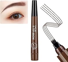 VOXBIT Waterproof 4 Points Microblading Eyebrow Pen with a Micro-Fork Tip Applicator Creates Flawless Natural Looking Eyebrows Effortlessly and Stays on All Day (BROWN)