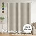 AJAZZ 100% Blackout Doorway Curtains Accordion Doors for Doorway Curtains Applicable Patio Door Curtain Sliding Door Curtains Sliding Door Blinds Closet Curtains(Cream White 98