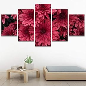 SIGNWIN 5 Panel Canvas Wall Art Modern Art...