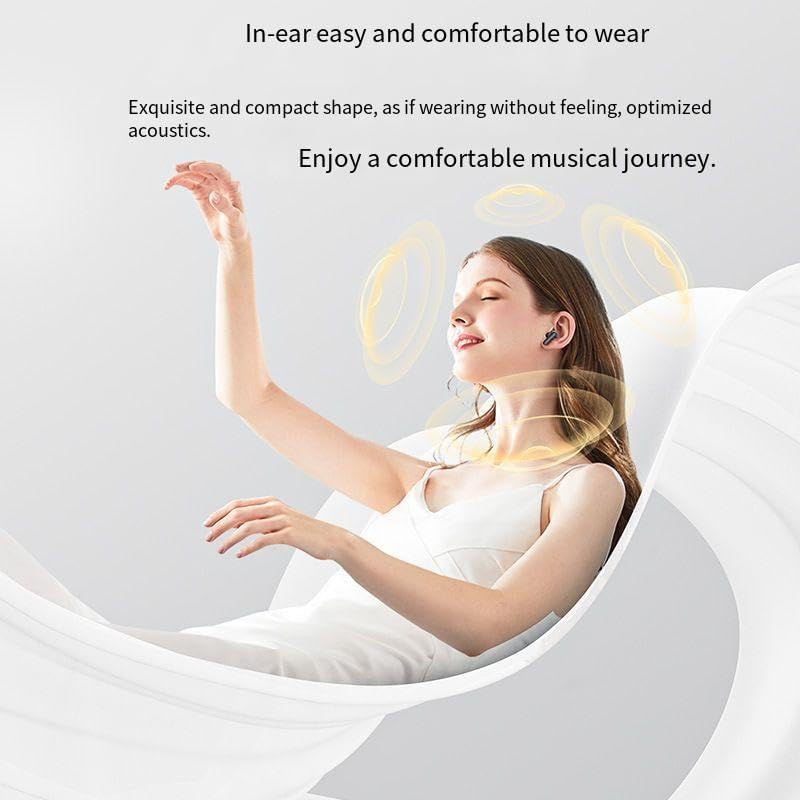 in Ear Buds Wireless Bluetooth Headphones Sports Earphones -13mm Dual-Chamber Speaker Drivers with Mics Clear Call,IPX5 Waterproof Bluetooth Earbuds for Workout Sports