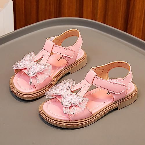 Kids Girls Sandals Open Toe Ankle Strap Dress Shoes Wedding Party For Toddler Kids Diamond Slides for Toddlers Girls3