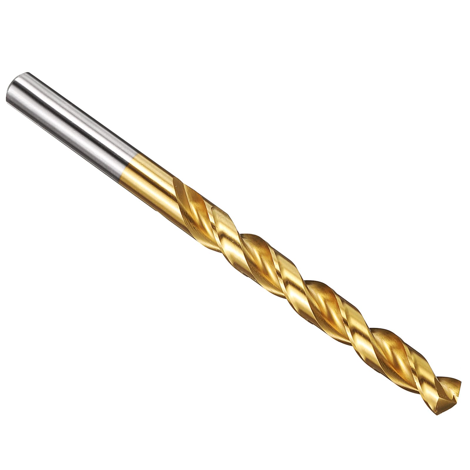 PATIKIL 8.9mm Drill Bit, M42 8% Cobalt High-Speed Steel Jobber Straight Shank 135° Titanium Nitride (TiN) Coated for Hard Metal Stainless Steel - 1