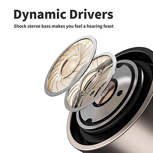 Earbuds, Headphones with Microphone Pack of 3, Earbuds Wired, Stereo in-Ear Earphones, Compatible with iPhone and Android Smartphones, iPod, iPad, MP3 Players, Fits 3.5mm Interface(Black+White+Red) - Thumbnail 3