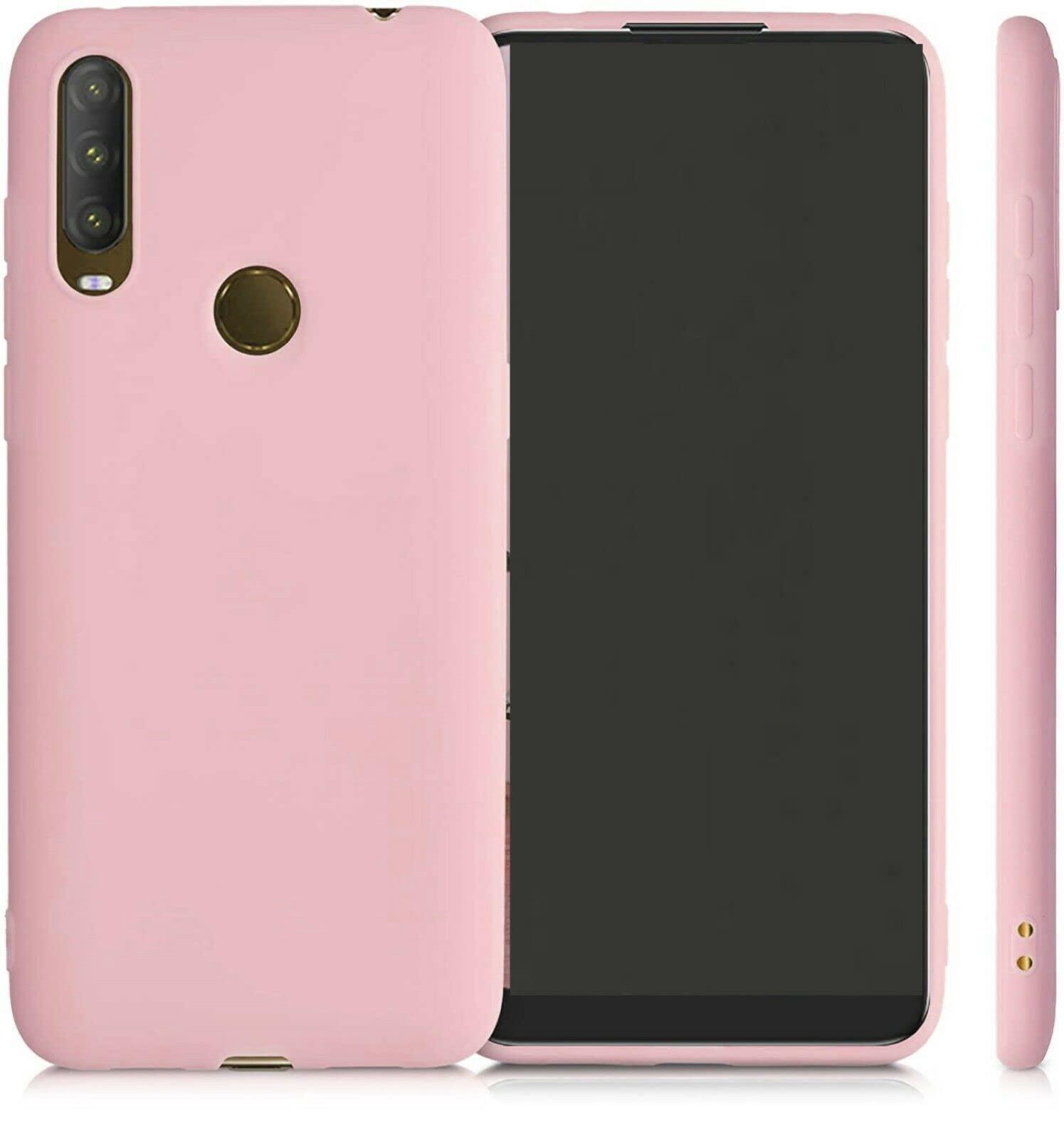 Custodia In Gel Morbido Per Alcatel 1SE LIGHT / 4087U | TPU Ultra Sottile Opaca | Copre Retro E Cornici | Nero