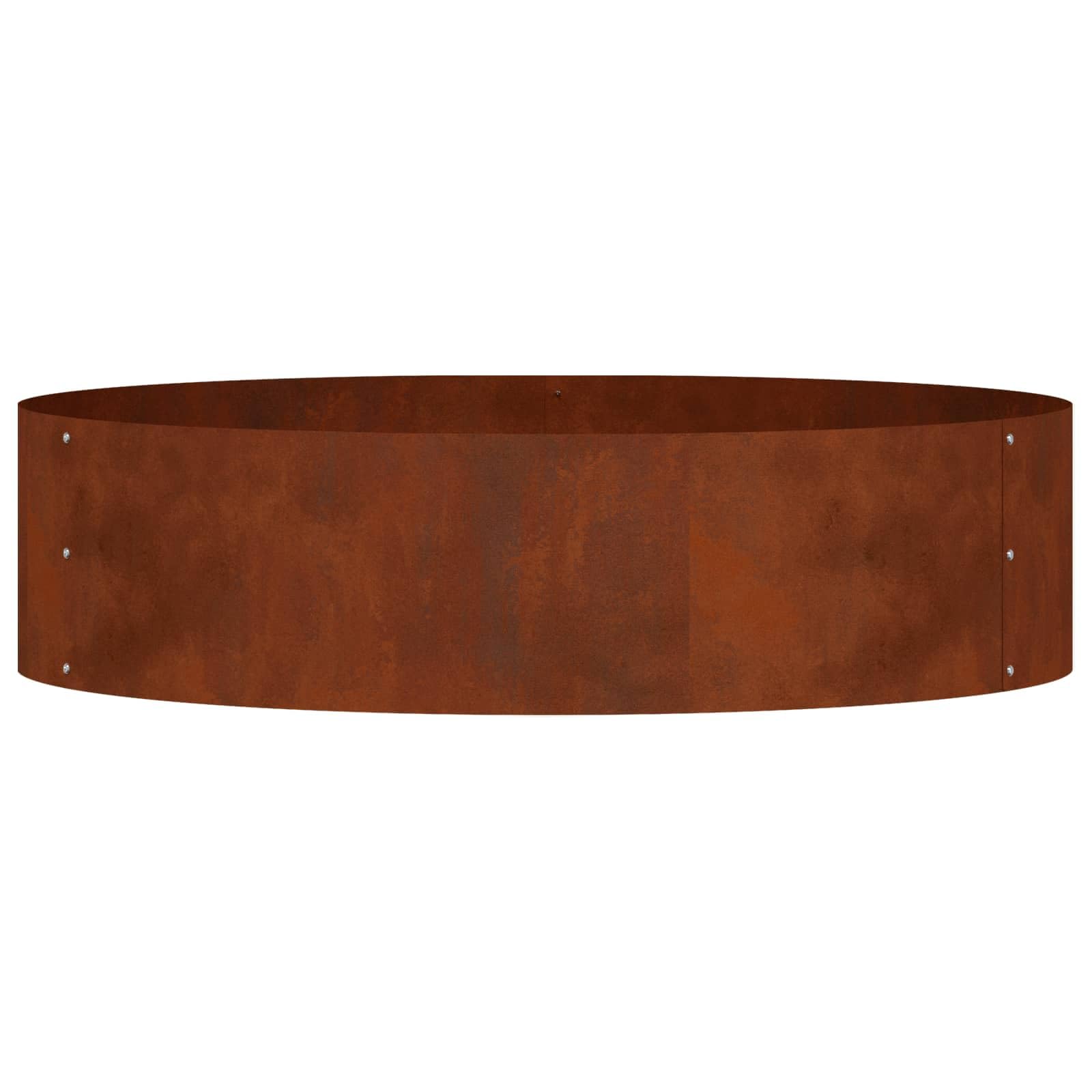 Anello per piante rotondo in acciaio, 80 x 80 x 20 cm, per esterni, moderno, resistente alle intemperie, facile montaggio con cacciavite, telaio per piante in acciaio robusto