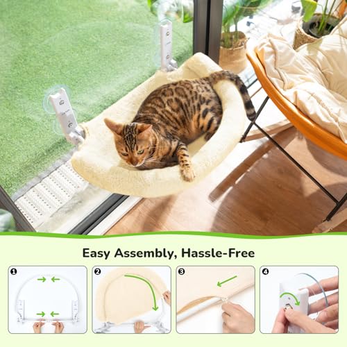 Hamac pour chats pliable pour libérer l'espace au sol avec son coussin