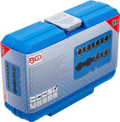 BGS 1141 | Gewinde-Reparatursatz für Antriebswellen, Gelenkwellen | 8-tlg.