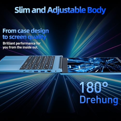 Image of Laptop Computer 15.6 Inch, Laptops with 4GB RAM 128GB SSD, Celeron N4000 Processor Notebook, BT4.2.0, Mini HDMI, 7000mah, WiFi, UHD Graphics 600, Type-C, 2.4 /5G WiFi