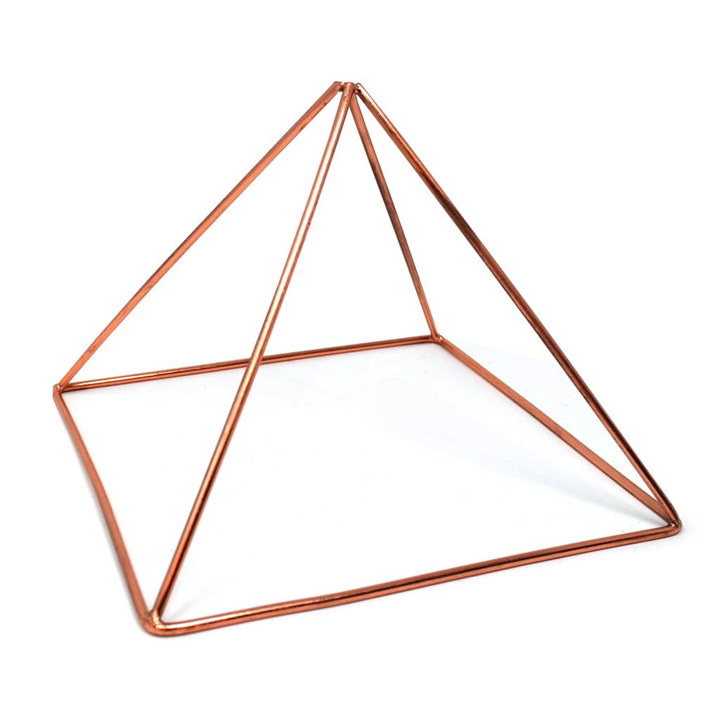 Photo 1 of MyDeal Products 100% Solid Copper Pyramid 6 Inch – Giza Style Meditation Pyramid for Energy, Crystal Charging, Sacred Geometry, Spiritual Décor, Mindfulness & Yoga Accessories