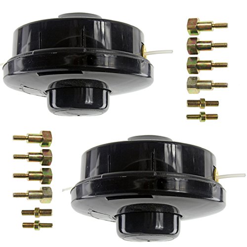 SPARES2GO Dual 2 Line Bump Feed Spool Head for Homelite Strimmer Trimmer Brushcutter (Pack of 2)
