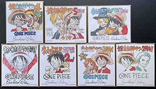 One Piece 東京ワンピースタワー フルコンプ 超人気 7枚セット ミニサイン色紙