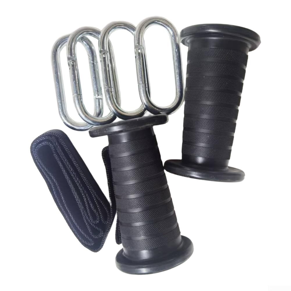 Impugnatura in corda di plastica per allenamento cardio e di forza, accessorio versatile per pulldown compatibile con macchine da palestra domestiche, design conico nero per allenamenti di isolamento