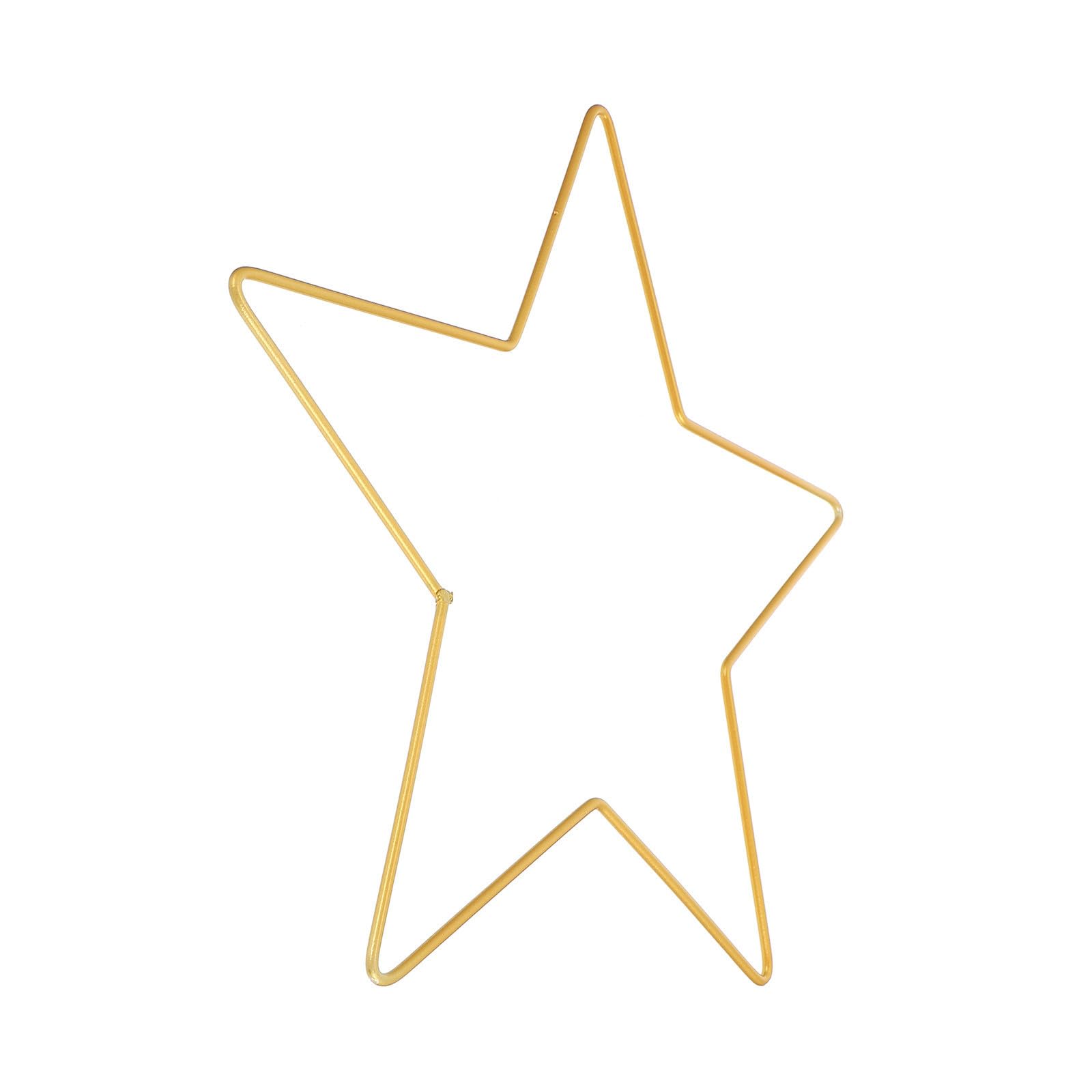 Adorno de Figura Dorada de Hierro para Pared, Marco DIY para Manualidades Navideñas, Resistente al Óxido y Seguro, Adecuado para Decoración de Navidad y Bodas