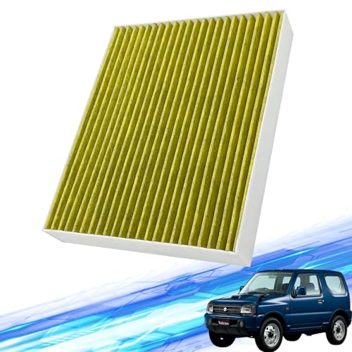 スズキ ジムニー JB23 1998.10- 参考品番 95860-81A10 エアコン フィルター 活性炭入り PM2.5対応 脱臭 抗菌 防カビ 花粉 抗ウィルス 交換用 車用 特殊5層 2個セット WeCar