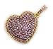 Produktbild H-Customs Goldenes Herz mit Pinken Kristallen Liebe USB Stick 16 GB USB 2.0