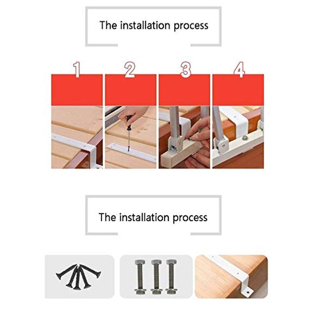 Barandillas de Cama para Personas Mayores, Barandilla de Seguridad for Cama Plegable portátil for Personas Mayores, manija Auxiliar de protección única de 37,4 Pulgadas