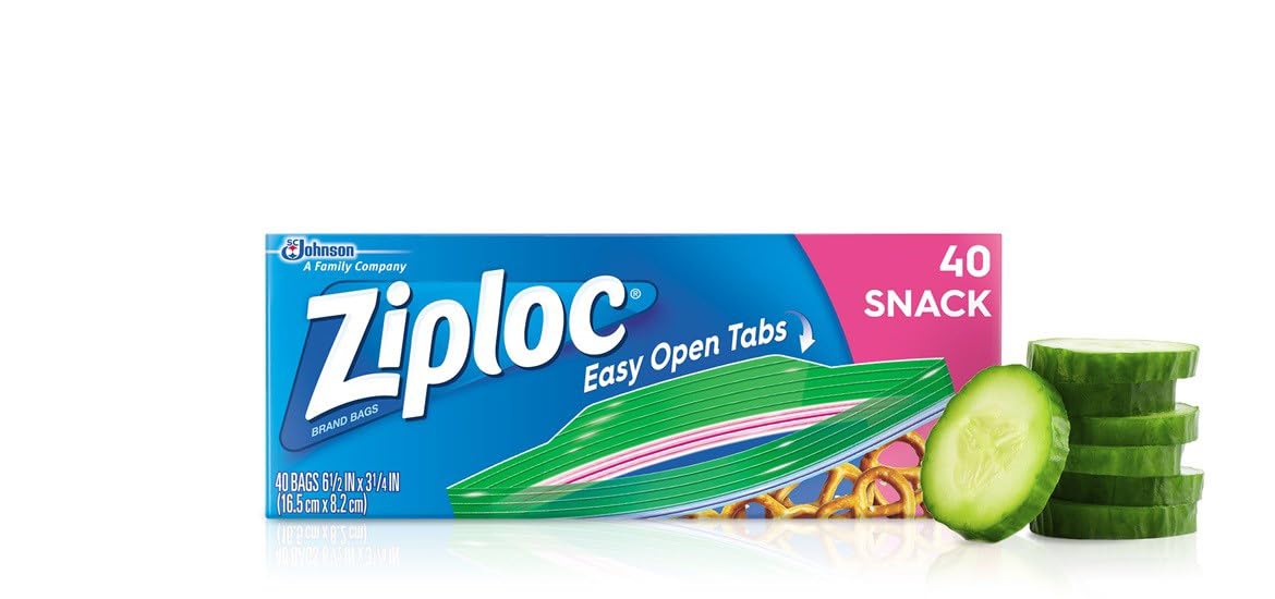 Ziploc Snack Bags, 40 CT