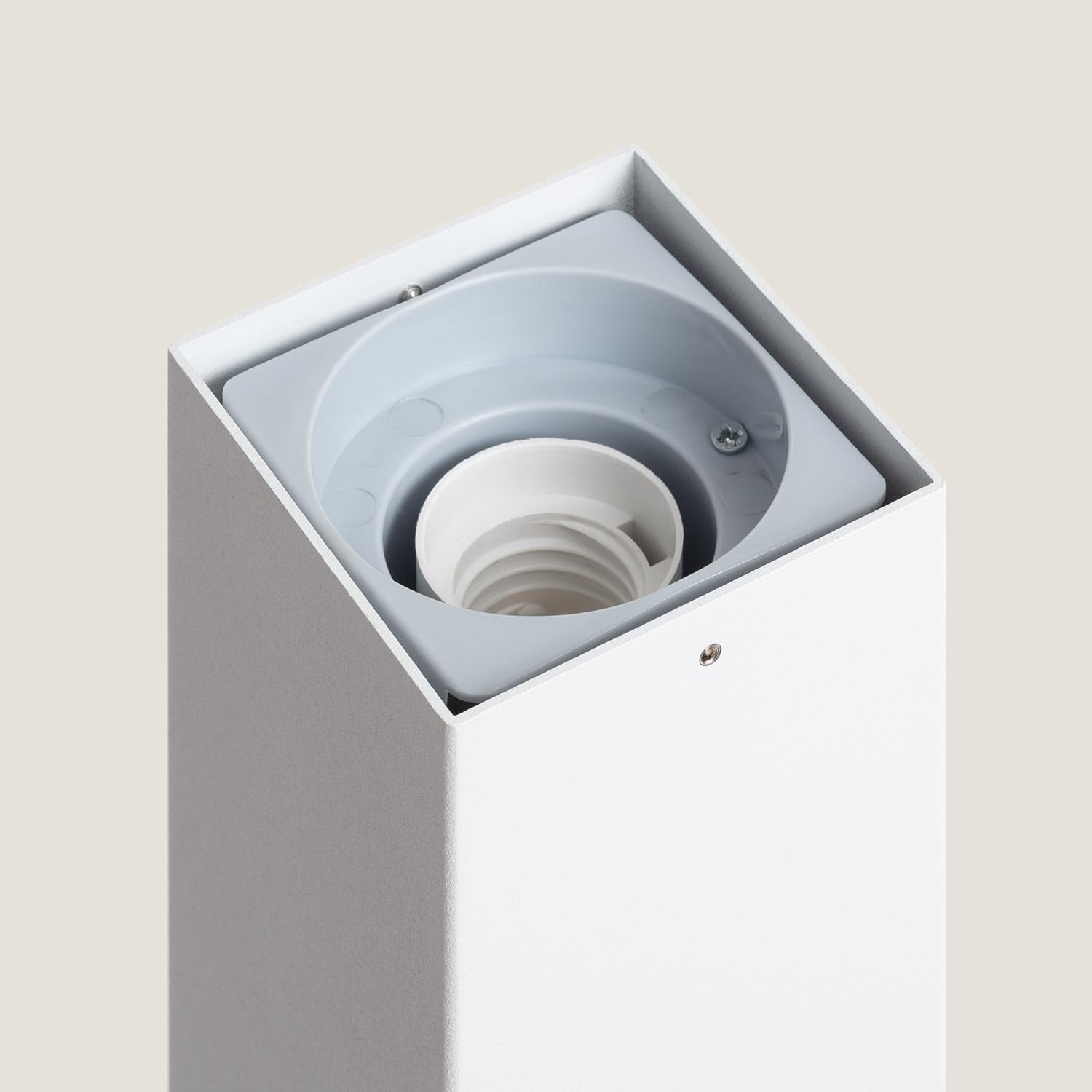 LEDKIA Baliza Exterior Superficie Pie 74cm Augusta Blanca Blanco