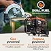 Generac 8011 GP7500E 7,500-Watt Dual-Fuel Compatible Portable Generator - Gas and Propane - COsense Technology with Electric Start - Powerrush Advanced Technology - Reliable Power Solution