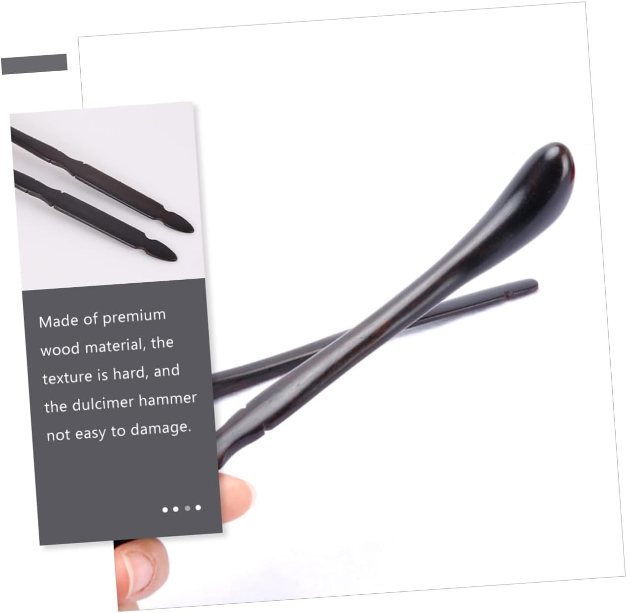 High-Quality Hardwood Dulcimer Mallets for Yangqin Practice Large Bird-Shaped Pair Smooth Surface Musical Hitting Tools for Music Supplies