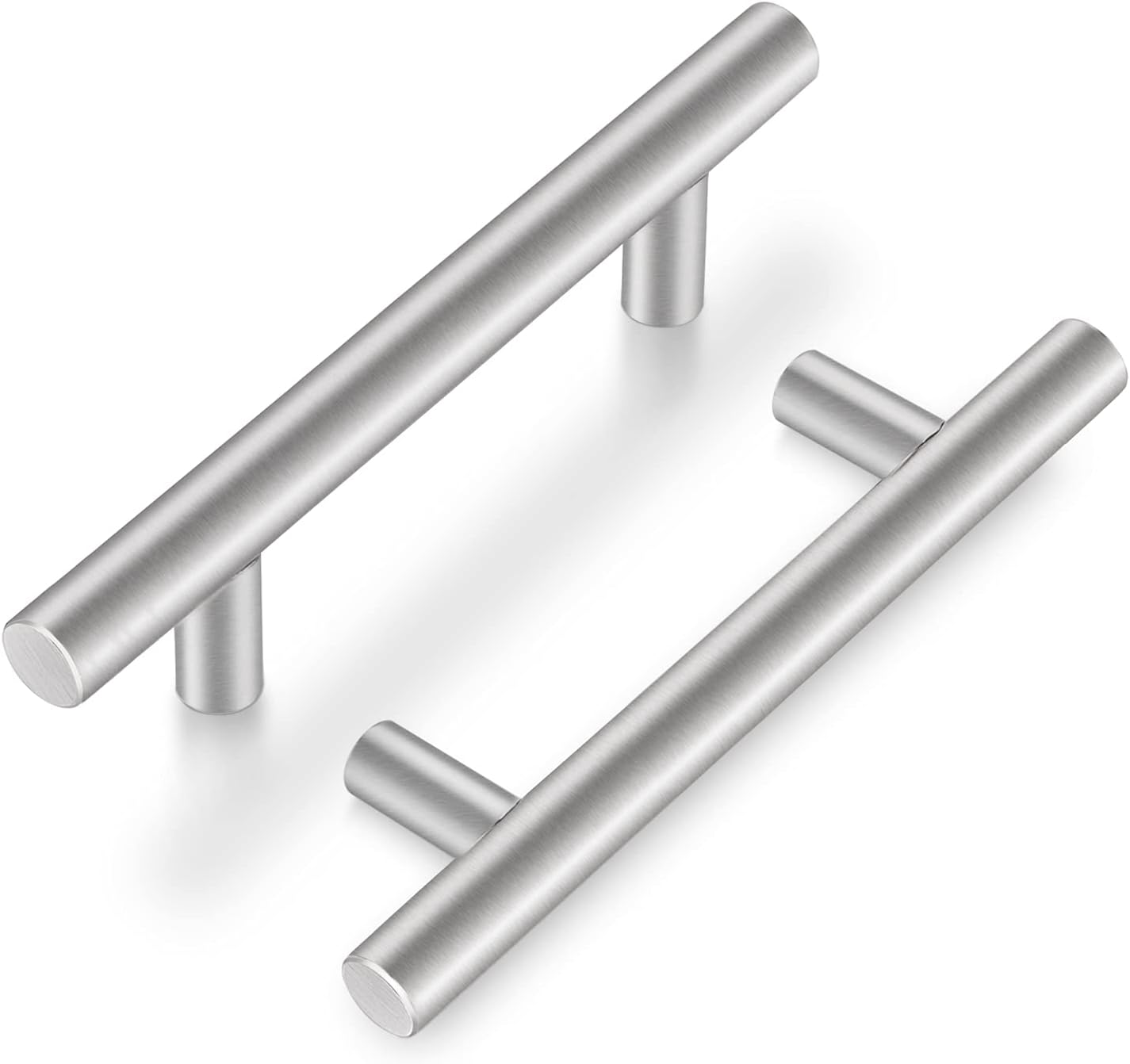Knobonly 50 Pack 33/4 inch Handles Brushed Nickel