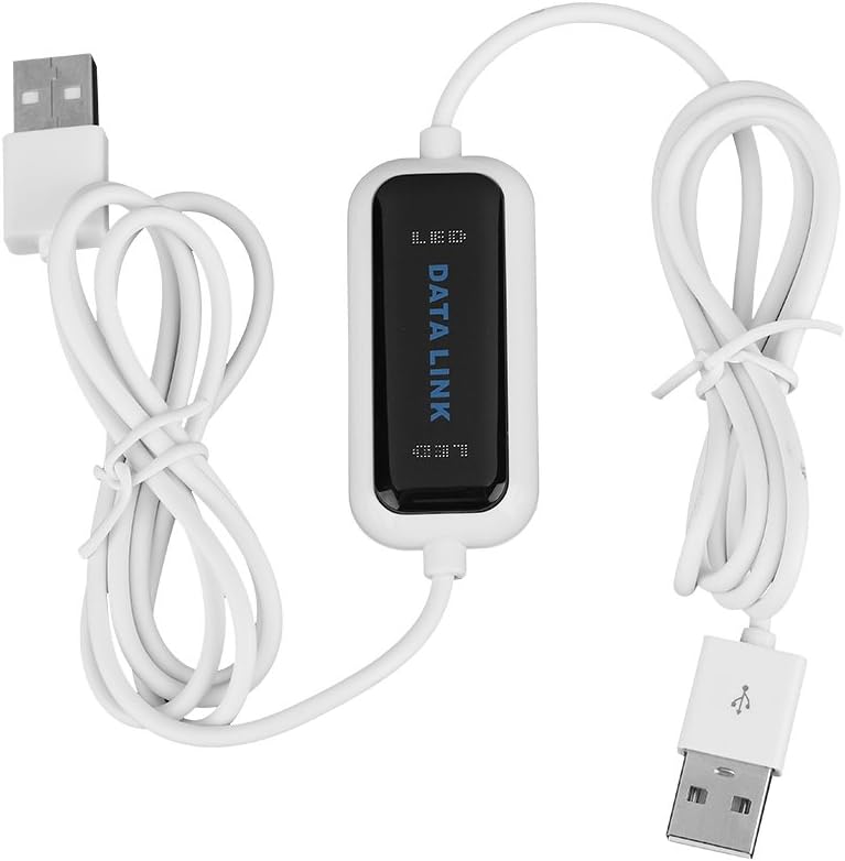 Wakects USB Link Cable, USB 2.0 PC to PC Link Cable, Data Transfer for Laptops and Computers, Data Transfer for 2000/XP/Vista/7/8