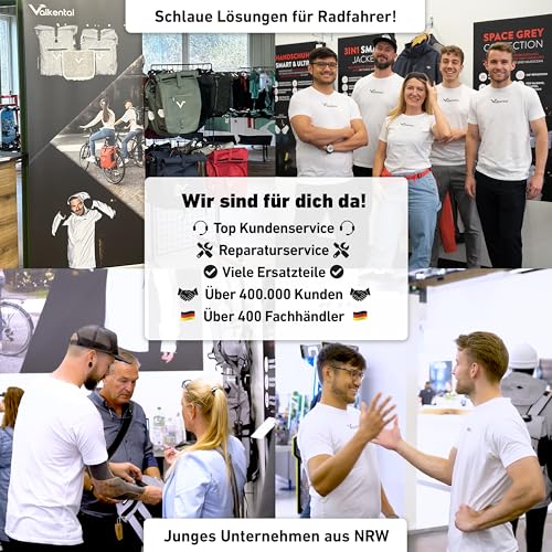 Valkental® - 3in1 Fahrradtasche Pro - Das Original - Hochwertiges Nylon - 23L Volumen - Geeignet...