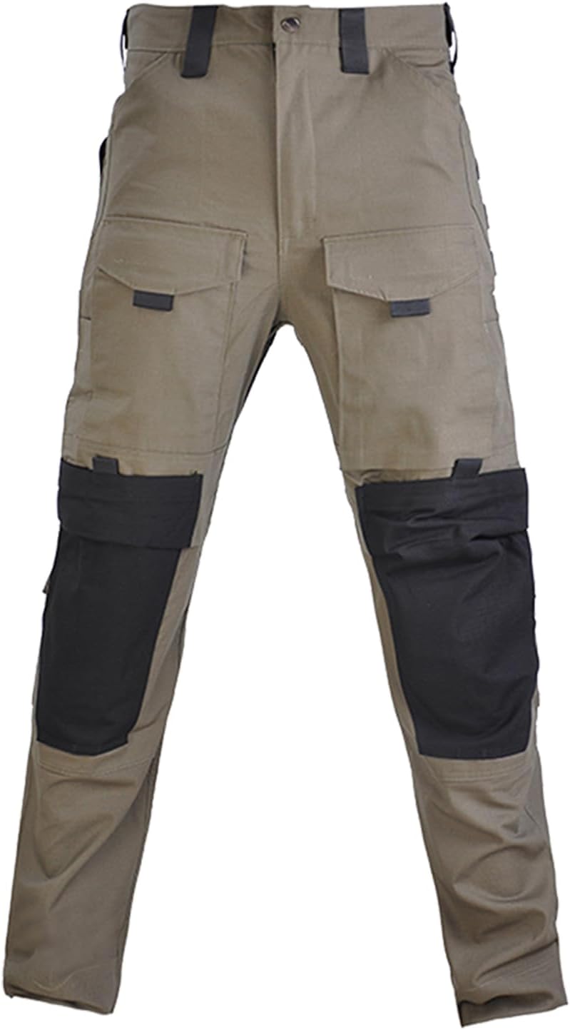 Tactical Pants Hiking Pants Men for Water Resistant Ripstop Multi-Pocket Paintball Airsoft Combat with